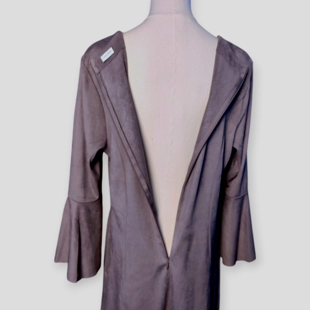 Lasacana Suede Flare Dress Women's Size 12 - Picture 8 of 8